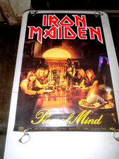 Pôster promocional Iron Maiden "Piece Of Mind" 1983 Rolled Capitólio 20x30 comprar usado  Enviando para Brazil