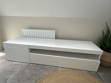 Gloss white stand for sale  ESHER