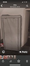 Canvas wardrobe for sale  CHESTERFIELD