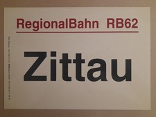 Zuglaufschild regionalbahn 62 gebraucht kaufen  Eisenheim