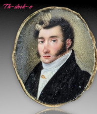 Miniature painted portrait d'occasion  Expédié en Belgium
