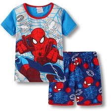Usado, 2 peças pijamas infantis meninos meninas algodão bebê verão homem-aranha roupa para casa comprar usado  Enviando para Brazil