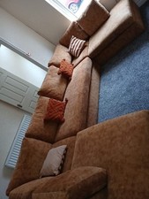 Tan shape sofa for sale  BISHOP AUCKLAND
