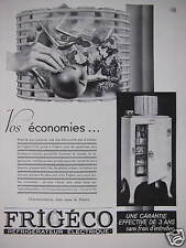 Publicité frigéco réfrigér d'occasion  Compiègne