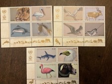 Lote B15 UN Endangered Species NY 1235a, Genebra 683a, Viena 658a gato 32,75 comprar usado  Enviando para Brazil