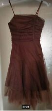 Kleid braun spitze gebraucht kaufen  Rottenburg a.d.Laaber