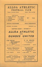 Alloa athletic dundee for sale  WELLING