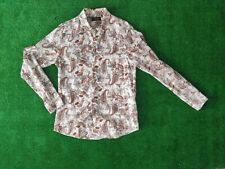 Camicia fiori nera usato  Cento
