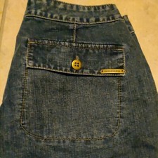 DKNY Jeans damskie rozm. 6 dżinsowe dżinsy med prany zamek błyskawiczny prosta nogawka 4 kieszenie na sprzedaż  Wysyłka do Poland