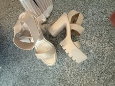High heels beige gebraucht kaufen  Uehlfeld