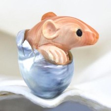 Pérola barroca GIGANTE do Mar do Sul e concha de damasco esculpida rato sem perfuração 5,67 g comprar usado  Enviando para Brazil