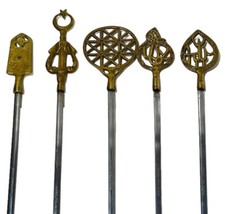 Conjunto de 5 espetos turcos inox Tarzan utensílios de metal grelhar peru comprar usado  Enviando para Brazil