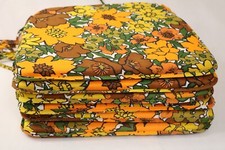 Conjunto de 6 almofadas de cadeira de jantar e cozinha vintage MCM 60s 70s lindo estado comprar usado  Enviando para Brazil