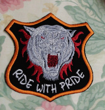 Sew biker patch for sale  HUNTINGDON