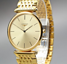 Relógio masculino Longines La Grande Classique L4.709.2 mostrador dourado quartzo – do Japão comprar usado  Enviando para Brazil