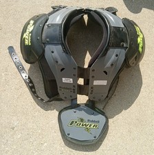Almofadas de ombro de futebol Riddell Power Amp JV tamanho XS EXTRA PEQUENAS placa traseira comprar usado  Enviando para Brazil