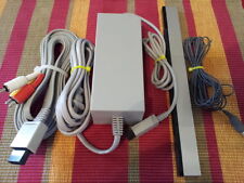 Cabo de alimentação original do fabricante Nintendo Wii, cabos AV e pacote de barra de sensor comprar usado  Enviando para Brazil