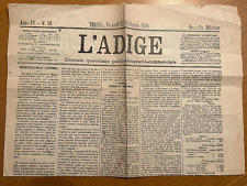 Quotidiano adige 27 usato  Milano