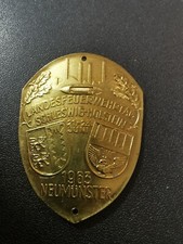 Feuerwehr messing emblem gebraucht kaufen  Hof