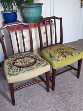 Georgian chairs tapestry for sale  EASTBOURNE