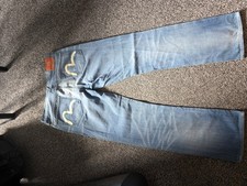 Mens evisu jeans for sale  WANTAGE