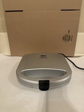 Sanduicheira Cuisinart grelha WM-SW2N1 prata livreto de dois lados incluindo receitas, usado comprar usado  Enviando para Brazil