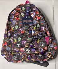 MOCHILA HIPPIE JANSPORT TRANS SUPERMAX PRETA/MULTICOLORIDA NOVA comprar usado  Enviando para Brazil