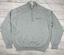 Suéter Peter Millar 1/4 com zíper tamanho XXL cinza TaylorMade golfe seda cashmere, usado comprar usado  Enviando para Brazil