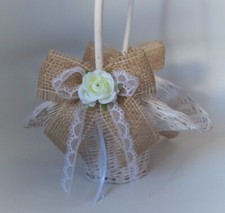 Streukörbchen weiß hochzeit gebraucht kaufen  Waging a.See