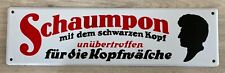 Schwarzkopf werbe schild gebraucht kaufen  Durach