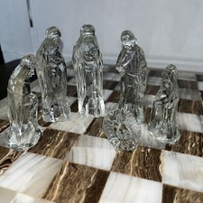 Vtg glass nativity for sale  Imperial