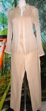 dark cream leather pants for sale  North Las Vegas