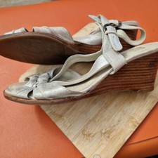 Clarks metallic silver for sale  HAYWARDS HEATH