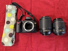 Usado, Câmera Nikon D60 10.2 MP DSLR com Lentes 18-55 e 55-200 - Batt/charger/1 GB SD  comprar usado  Enviando para Brazil