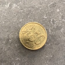 2002 Niemiecka moneta 50 euro centów Brama Brandenburska rzadka  na sprzedaż  Wysyłka do Poland