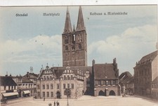 Poczta kolejowa LEIPZIG-HAMBURG, Ak.v. Stendal (Rynek, Ratusz, Marienk.) n.Staßfurt na sprzedaż  Wysyłka do Poland