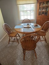 Oak dining set for sale  Bedford