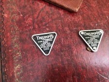 Triumph patent plate for sale  SEVENOAKS