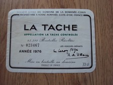 Etiquette tache 1976 d'occasion  France