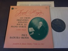 HAYDN - THE LAST 3 PIANO SONATAS LP, Paul Badura-Skoda, ASTREE AS 83 comprar usado  Enviando para Brazil