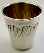COPO TOT SHOT FRANCÊS SÓLIDO PRATA ESTERLINA c1910 BARWARE comprar usado  Enviando para Brazil