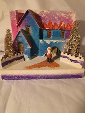 Vintage Natal XLarge Papelão Putz House Papai Noel Japão 7" L x 4,25" P x 5" T comprar usado Vintage Natal XLarge Papelão Putz House Papai Noel Japão 7" L x 4,25" P x 5" T comprar usado  Enviando para Brazil