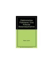 Elektronisches publizieren kri gebraucht kaufen  Trebbin