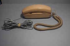 LIXEIRA DE TELEFONE DESKTOP WESTERN ELECTRIC COM FIO TRIMLINE BOTÃO BEGE 2 comprar usado  Enviando para Brazil