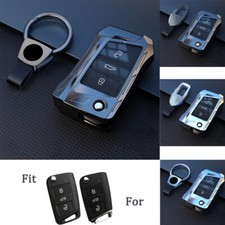 Capa chaveiro de carro liga de zinco TPU para VW Skoda Seat Leon Golf Polo MK7 Karoq comprar usado  Enviando para Brazil