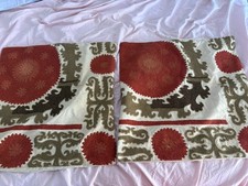 Pottery Barn Suzani Crewel bordado Euro Shams (CONJUNTO DE 2) ITENS DE EXIBIÇÃO comprar usado Pottery Barn Suzani Crewel bordado Euro Shams (CONJUNTO DE 2) ITENS DE EXIBIÇÃO comprar usado  Enviando para Brazil