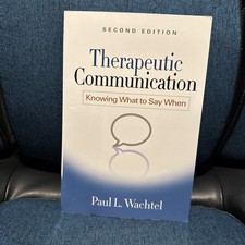 Therapeutic Communication: Knowing What to Say When. Paul Wachtel. Second Ed comprar usado  Enviando para Brazil
