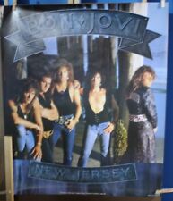 Póster promocional Bon Jovi Nueva Jersey vintage de Estados Unidos en muy buena condición 24" x 30" segunda mano  Embacar hacia Argentina