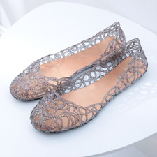 Sandálias de praia femininas Jelly Shoes slip on verão sapatilhas ocas cristal, usado comprar usado  Enviando para Brazil