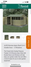 12x8 timber shed for sale  LONDON
